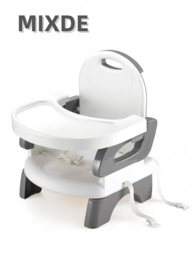 MIXDE Deluxe Comfort Folding Booster Baby Base 2-in-1 Booster Feeding and Floor Seat with Self-Storing Tray Booster Feeding Seat - Image 1